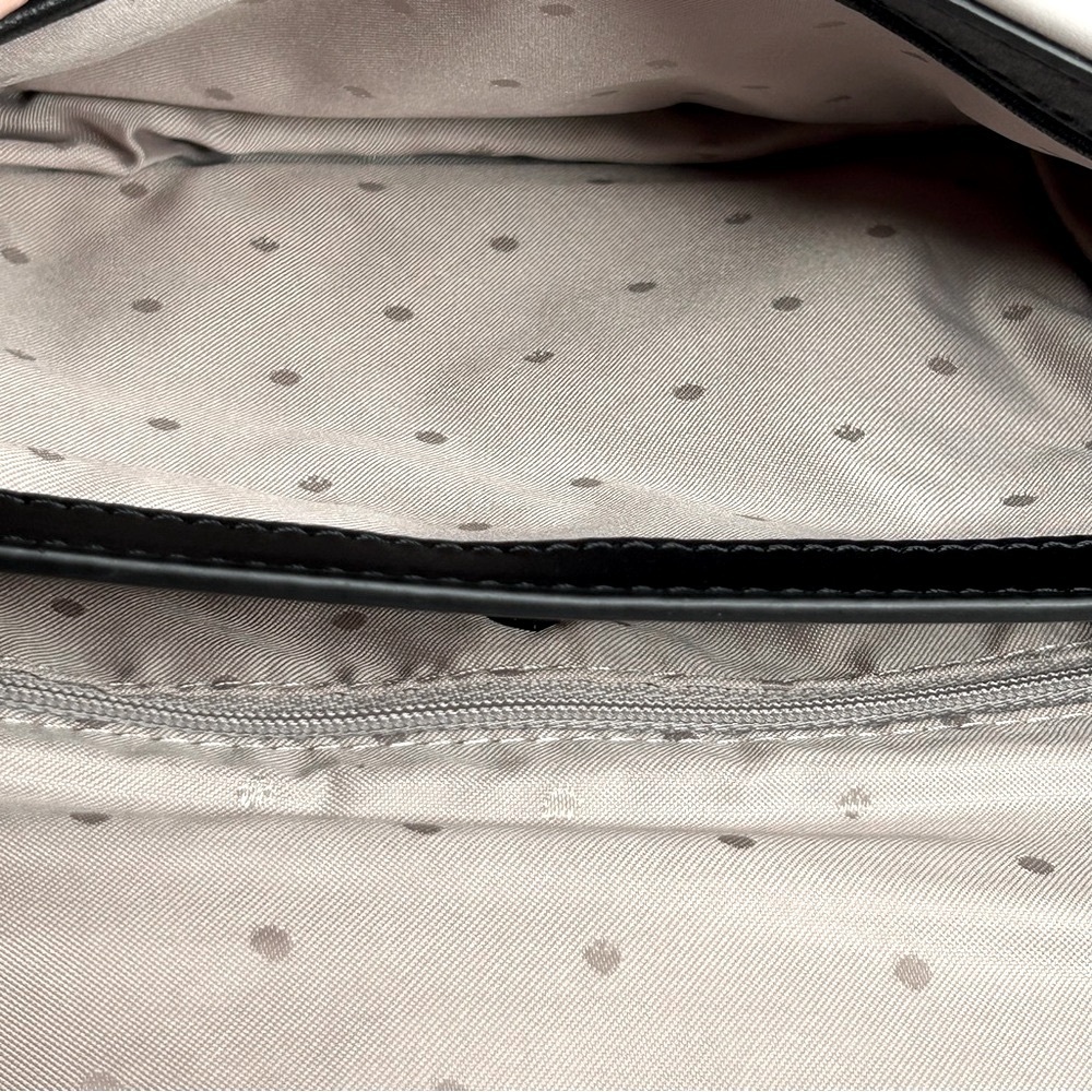 KATE SPADE NEW YORK Emerson Place Purse Overlay Lenia Black White Crossbody - Picture 13 of 16
